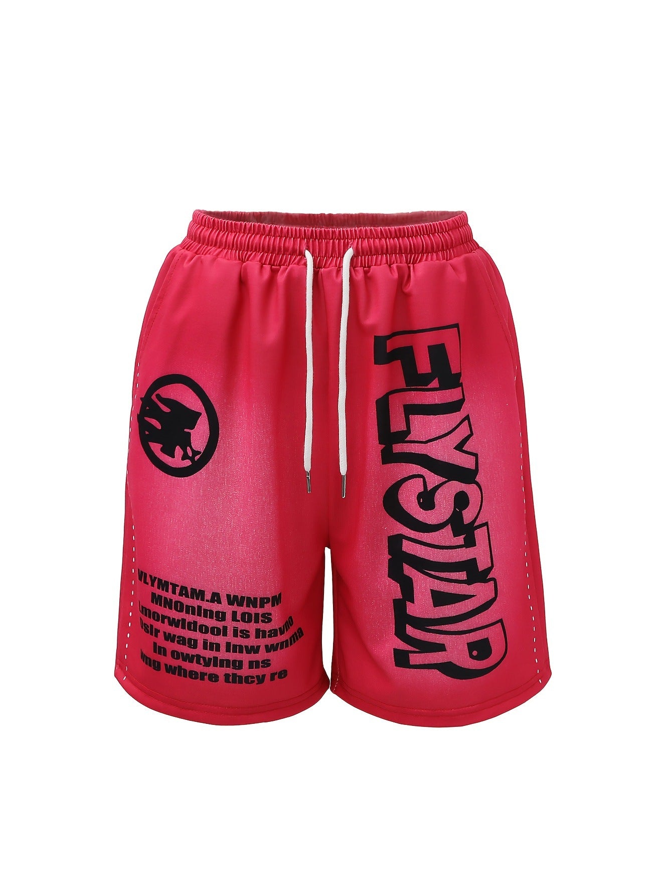 Women Spring Summer Letter Print Casual Shorts 4