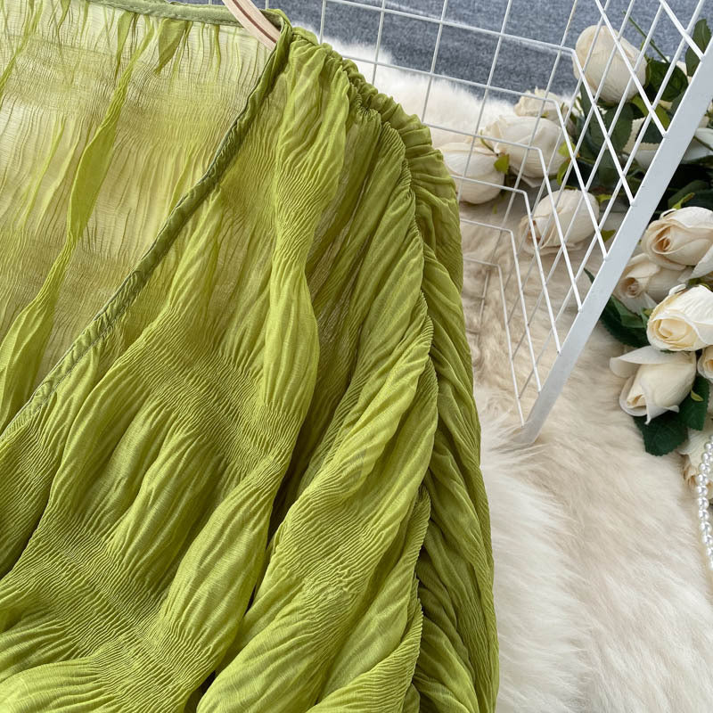 Women Pleated Crop Top 36