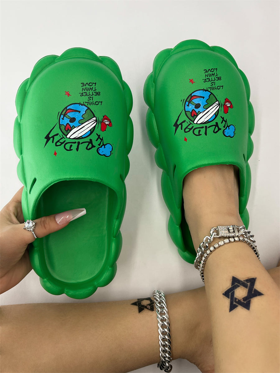 Spring And Summer Women's Shoes Sandals And Slippers Couple Eva Waterproof Women Slippers 118