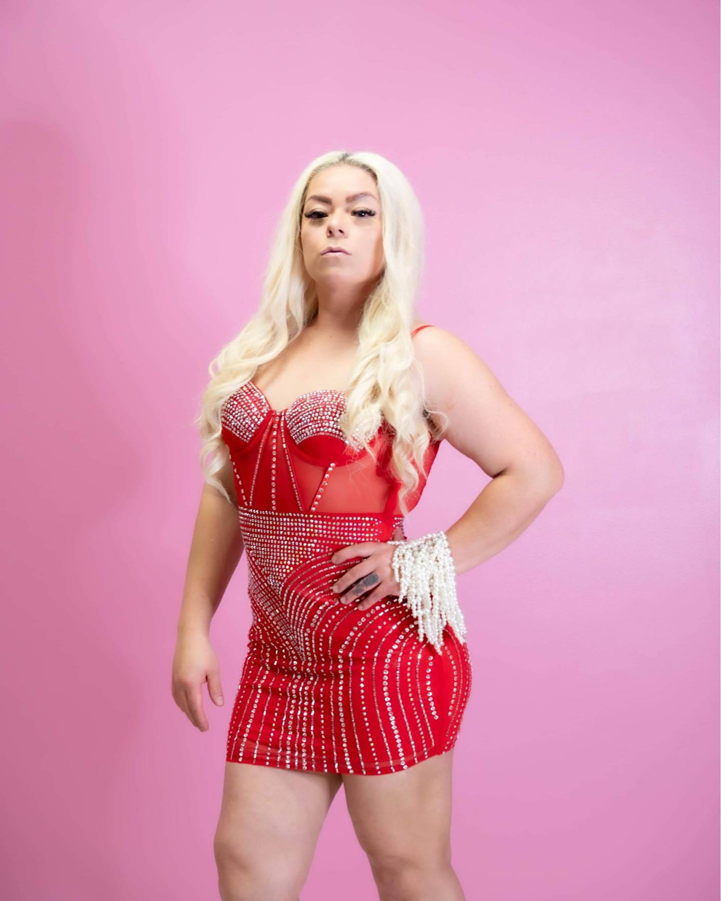 Sexy beaded see-through strap bodycon dress 4