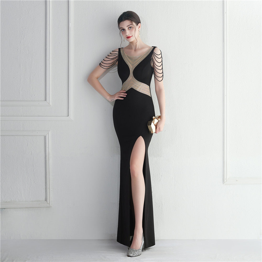 Beaded Gown Dinner Prom Long Evening Dress 19