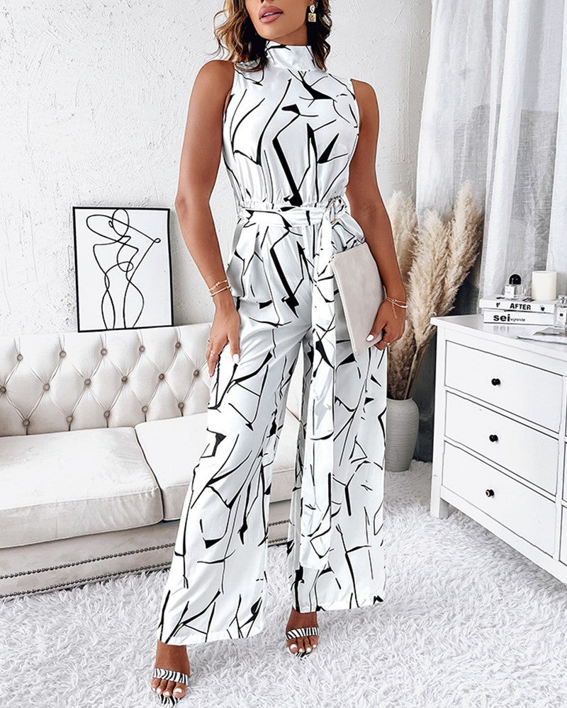 Women Summer Casual Women Sleeveless Jumpsuit 8