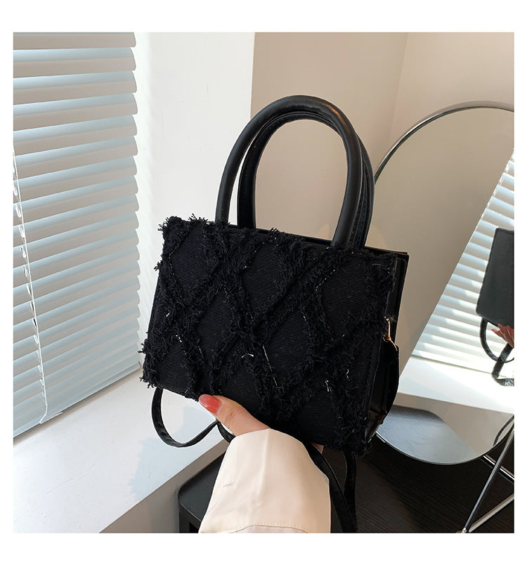 Women Summer Diamond Handbag Single Shoulder Crossbody Small Square Bag 5