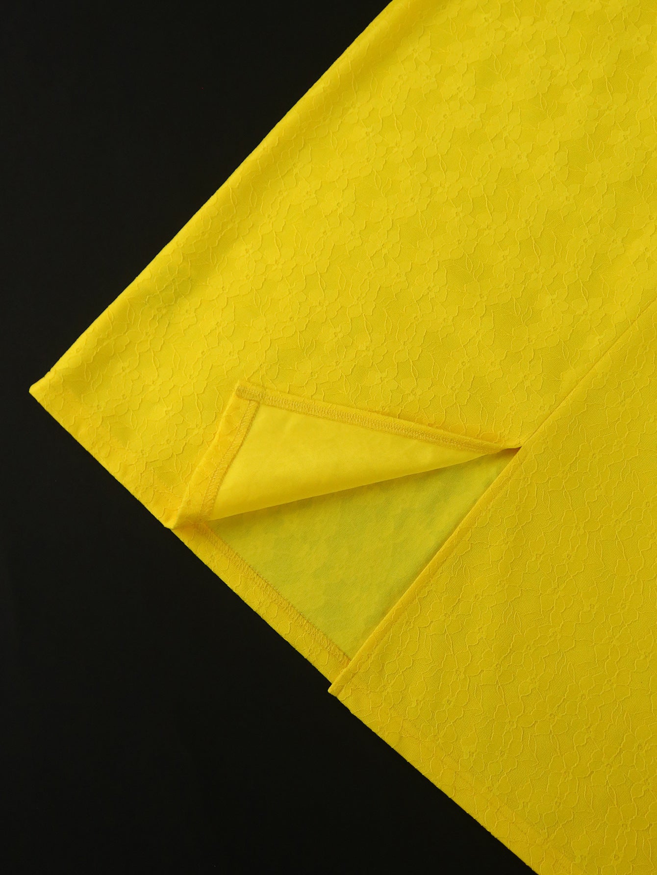 V-Neck Pleated Sleeve Low Back Formal Dinner Lace High Waist Party Dress 10