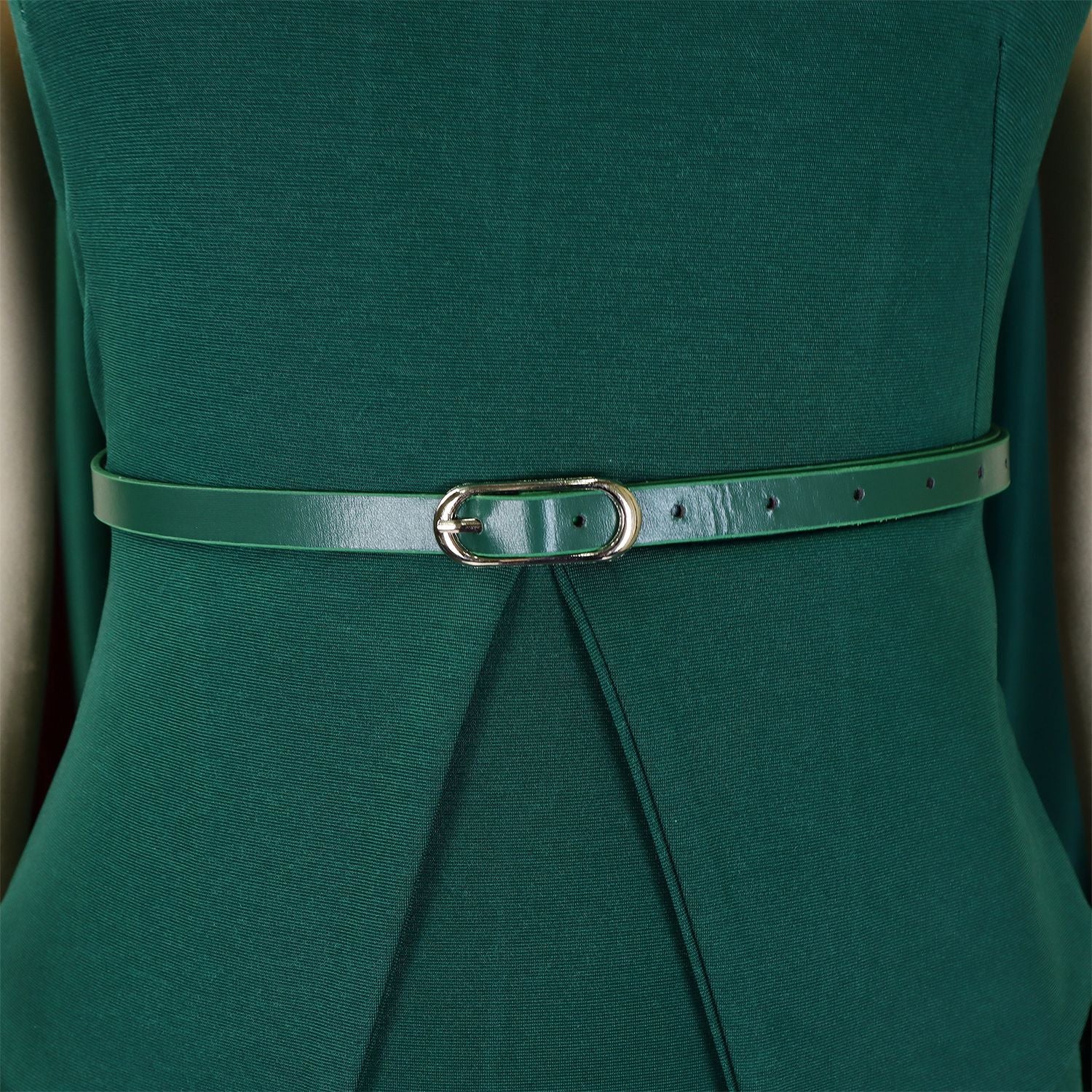 African Women's Solid Color High-Waist Ruffle Short-Sleeve Square-Neck Bodycon Pencil Dress 18