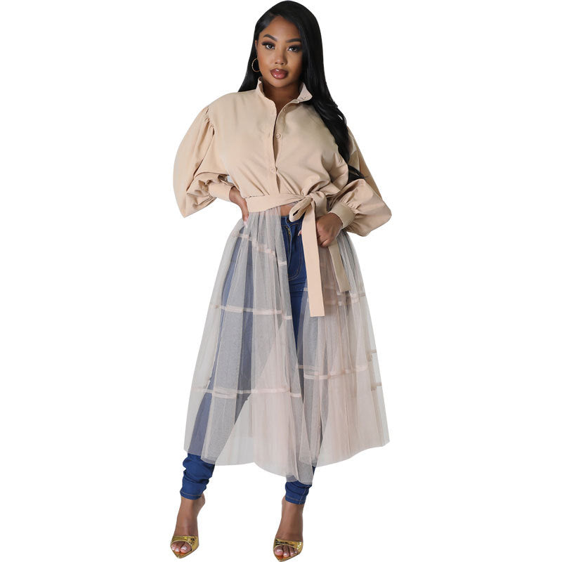 Women's Long Shirt Casual Women's Autumn Fashion Long Sleeve Shirt 10