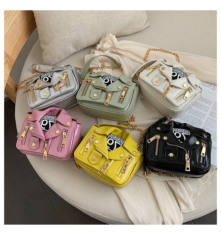 Women Uniform Bag Turndown Collar Jacket Style Bag 26