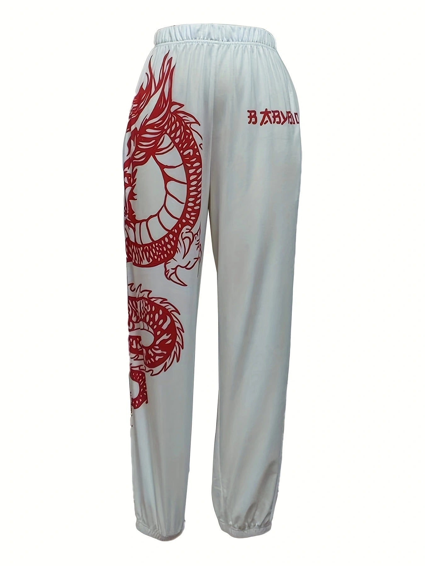 Autumn Winter Women's Printed Fashion Elastic Waist Sports Casual Harem Pants for Women 14