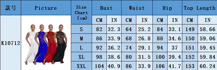 Women Sexy See-Through Lace Patchwork Mermaid Dress 15