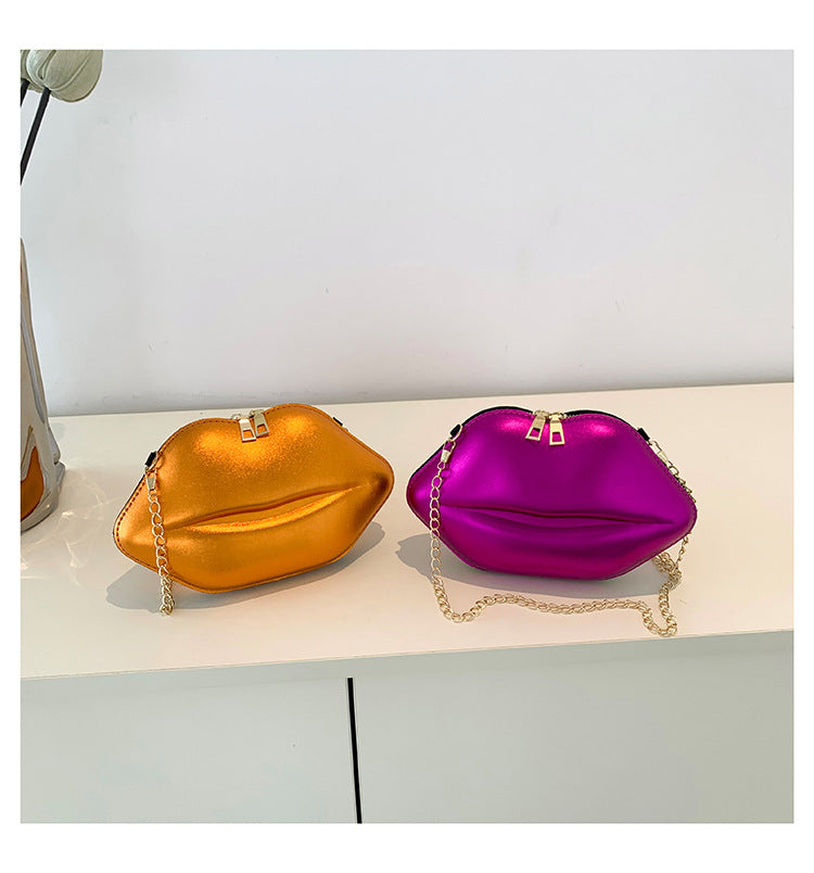Women Lips Crossbody Chain Shoulder Bag 21