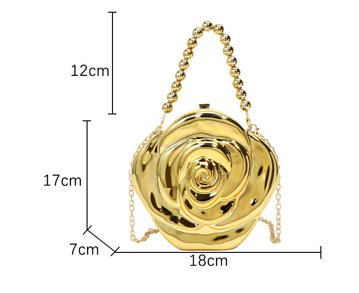 Women Rose Flower Crossbody Clutch 31