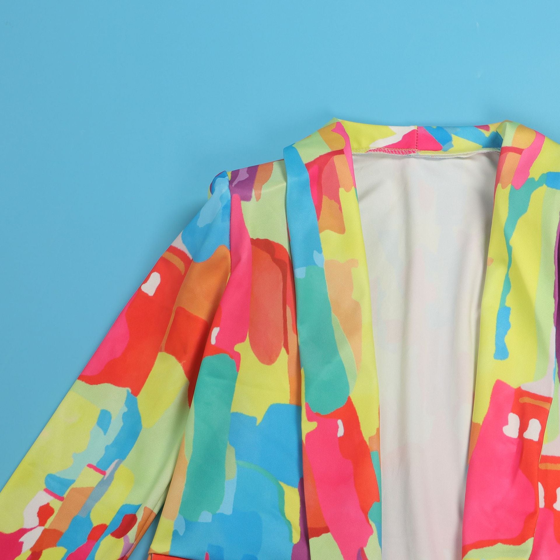 Casual Fashion Multi-Color Print Fashion Blazer Top 49