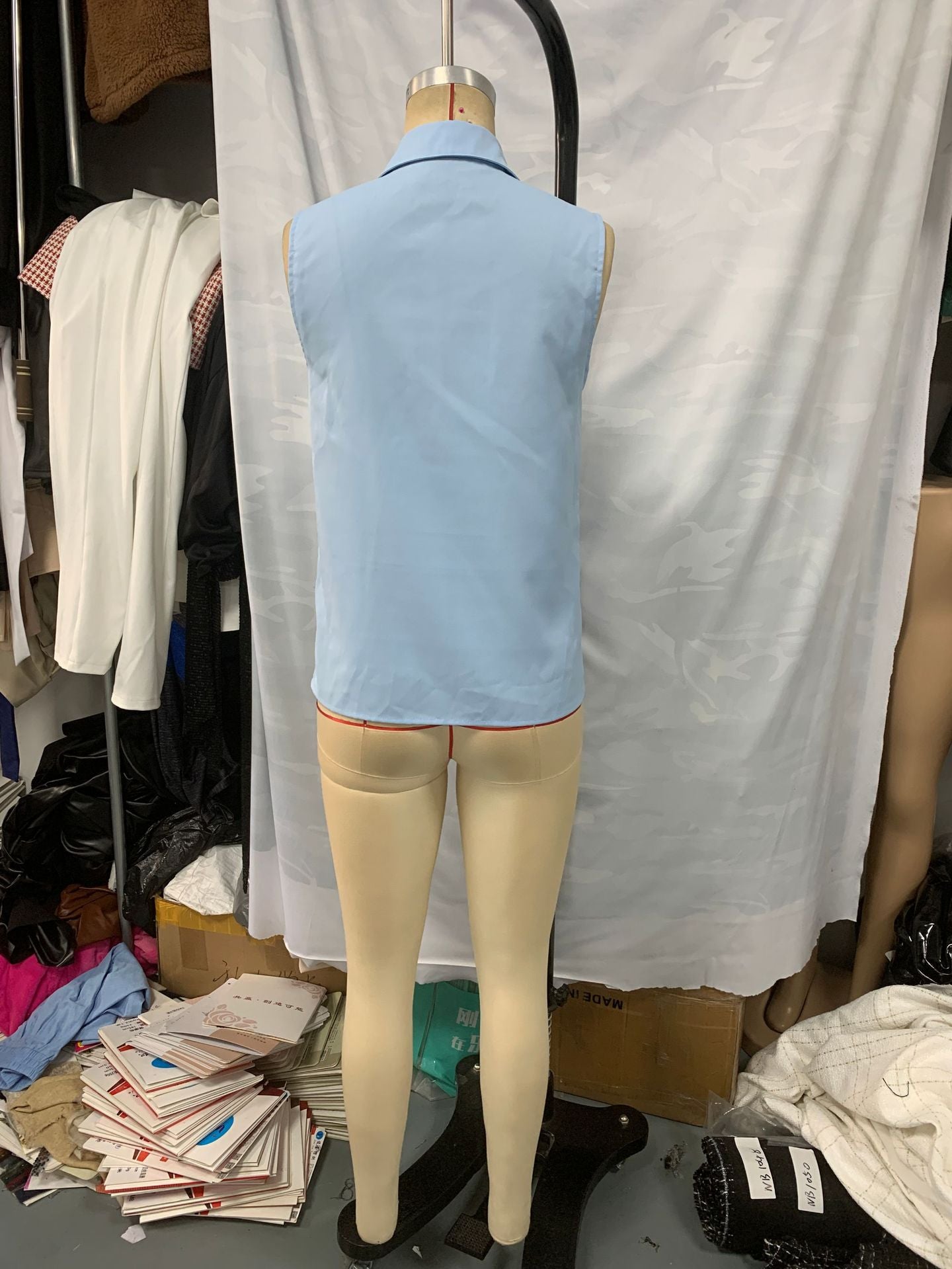 Women Summer French Tank Sleeveless Shirt Top 5