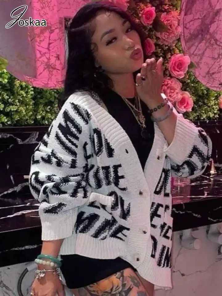 Women autumn and winter loose sweaters 8