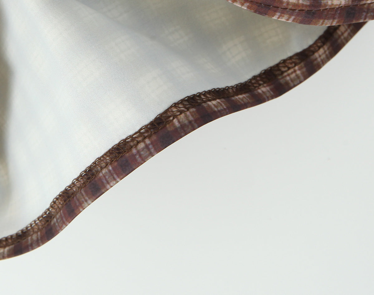 Cami Top and Low-Waist Bodycon Skirt Plaid Lace Patchwork Set 12