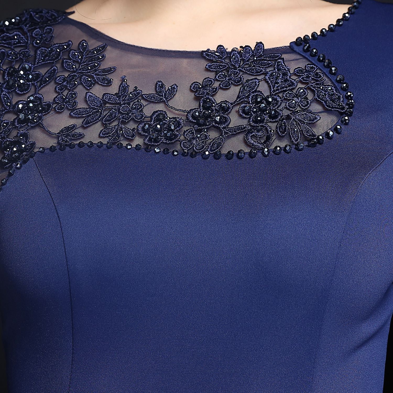 Summer Half Sleeve Mermaid Evening Dress 38