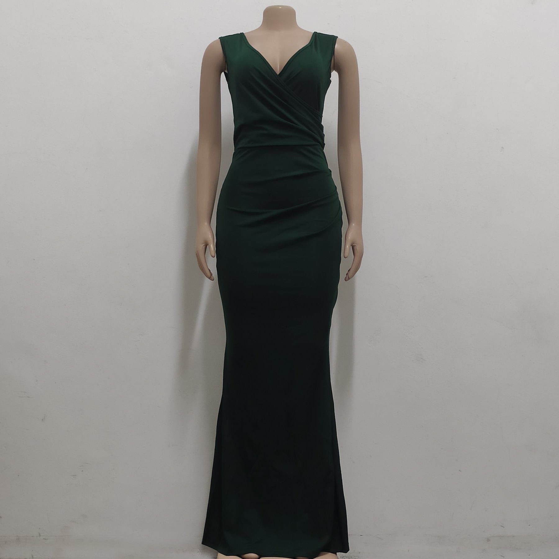 Sexy V Neck Slit Dress 25