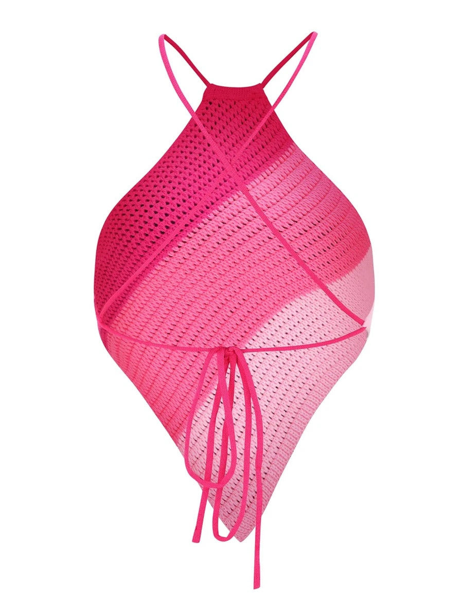 Women's Strapless Tops Beach Halter Neck Knitting Camisole 20