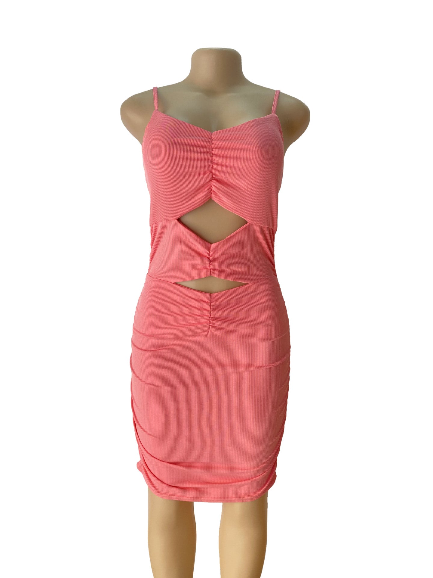 Women Summer Sexy Hollow Crop Pleated Strap Dress 12