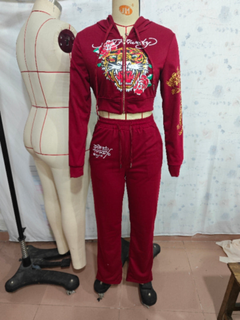 Women's Casual Street Print 2-Piece Tracksuits 22