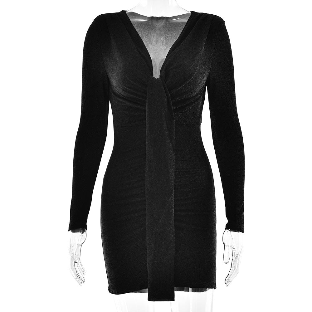 Women Party V-neck Sexy Bodycon Dress 20