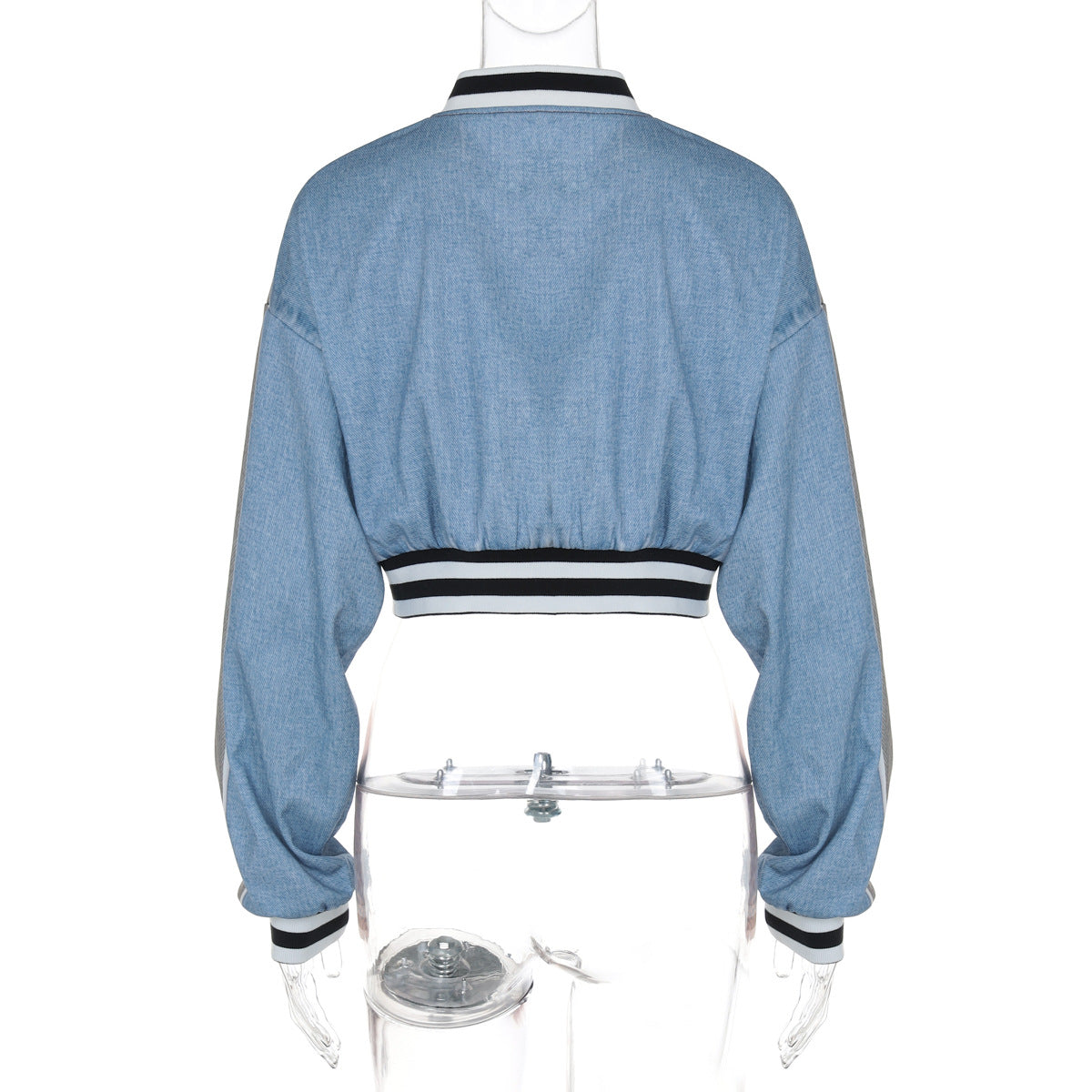 Women's autumn fashion Crop Jacket long sleeve short Jersey 7