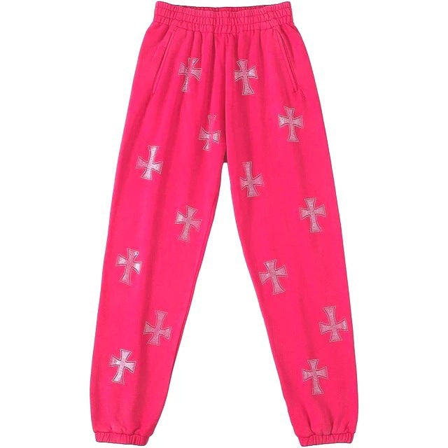 Women Autumn Loose Cross Beaded Zipper Hoodies 25