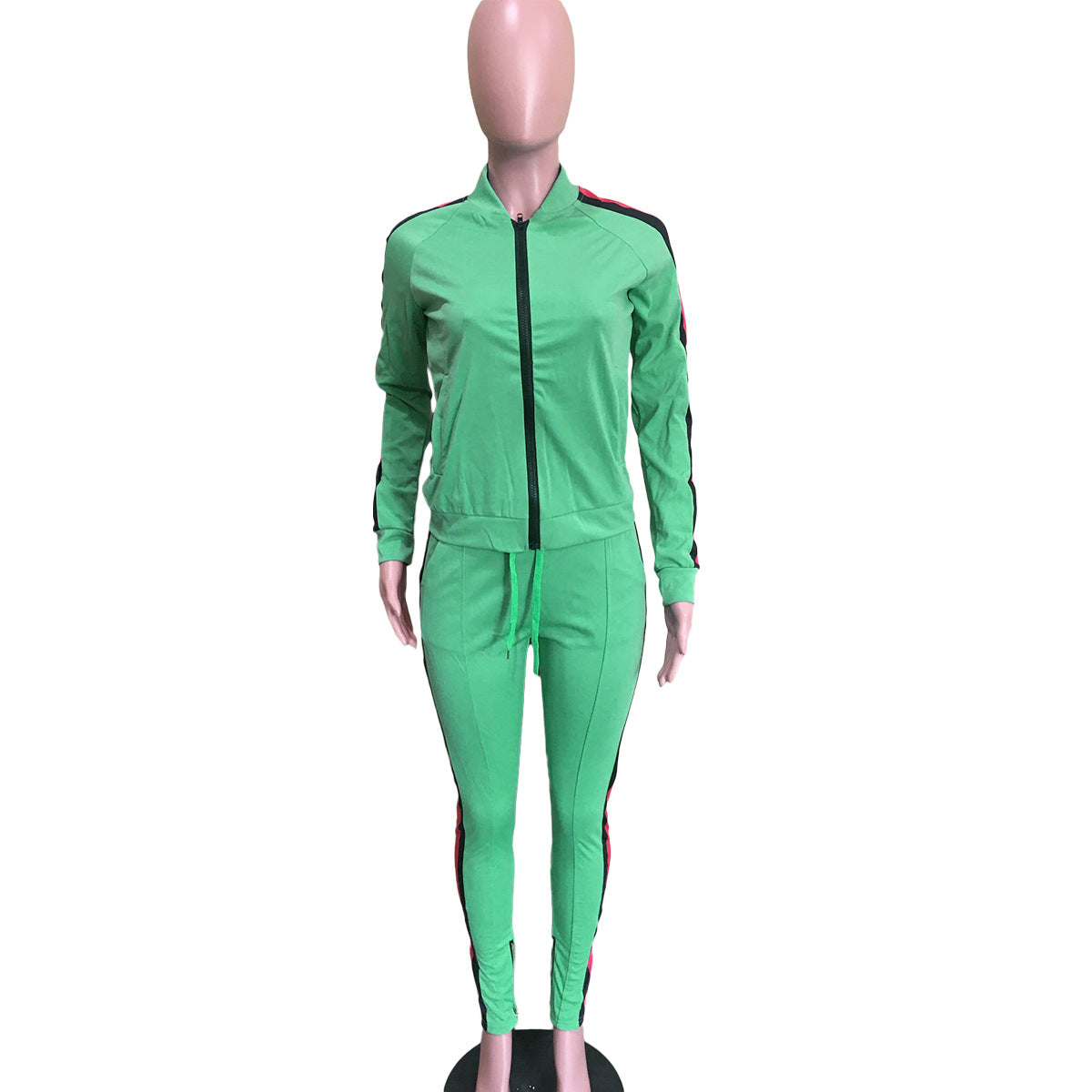 Casual Women's Fall/Winter Loose Print Sports Two-Piece Set 10