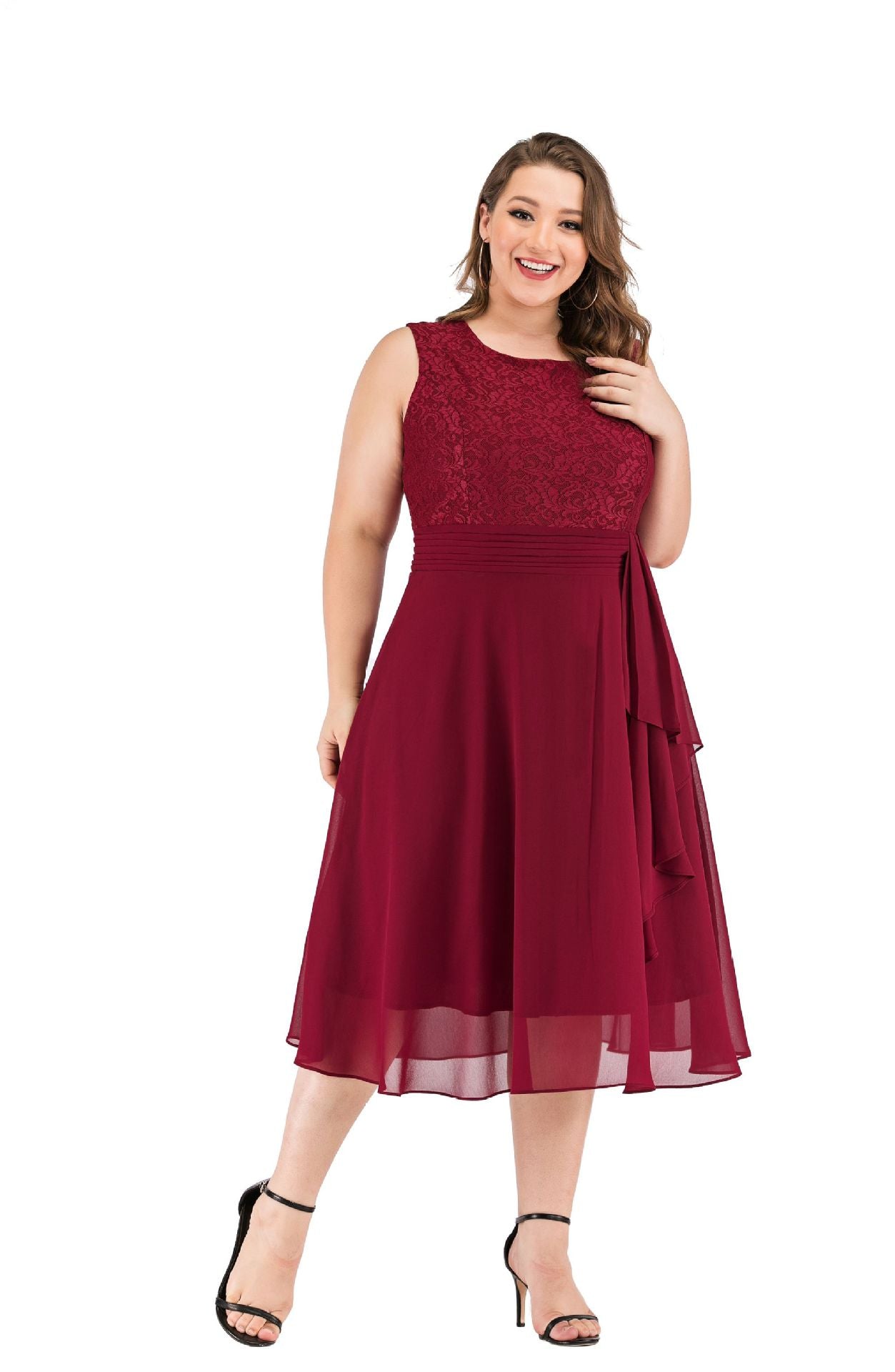 Women chiffon lace dress 90