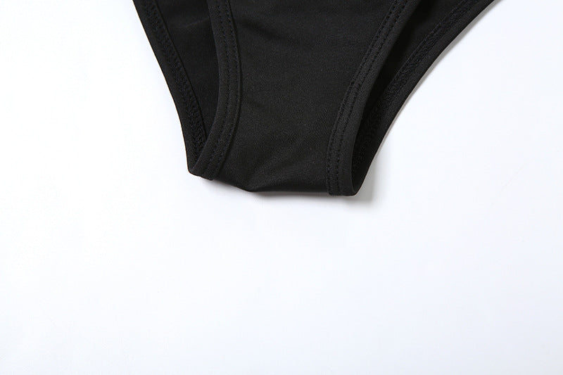 Women Summer Sexy Halter Neck Strappy Top Bodycon Skirt Bikini Two-piece Set 15