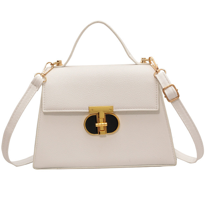 women's lock shoulder Messenger bag solid color small bag 11
