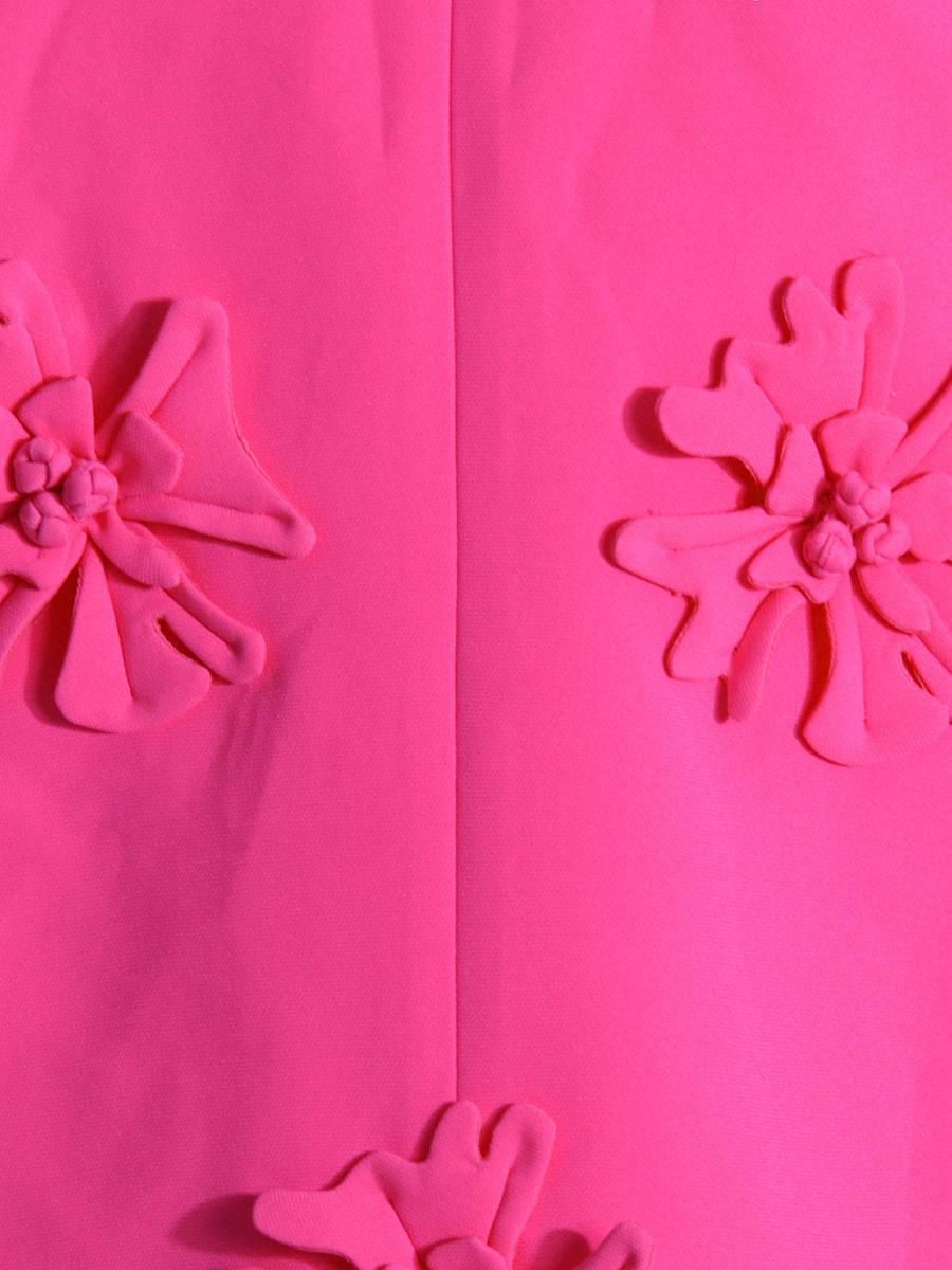 Women double-breasted floral Patchwork Blazer + high-waisted Bell Bottom pants two-piece set 31