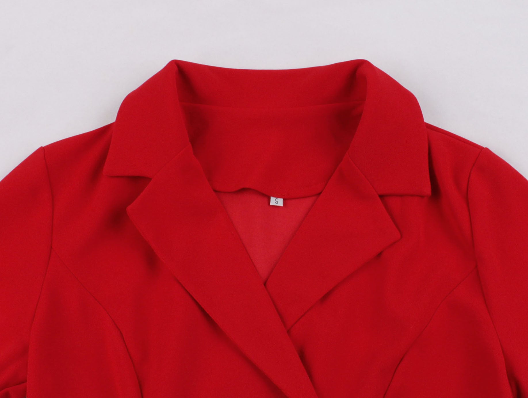 Plus Size Women Loose Turndown Collar Short Sleeve Button Dress 6