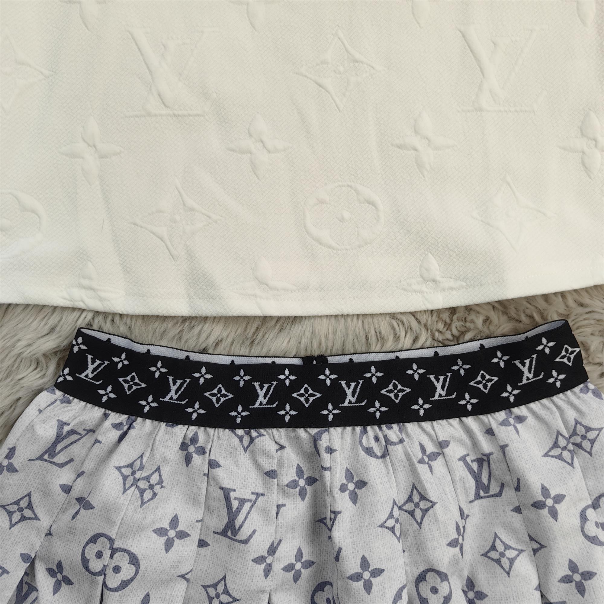 Women Print Short Sleeve  Top and Skirt Two Piece Set 19