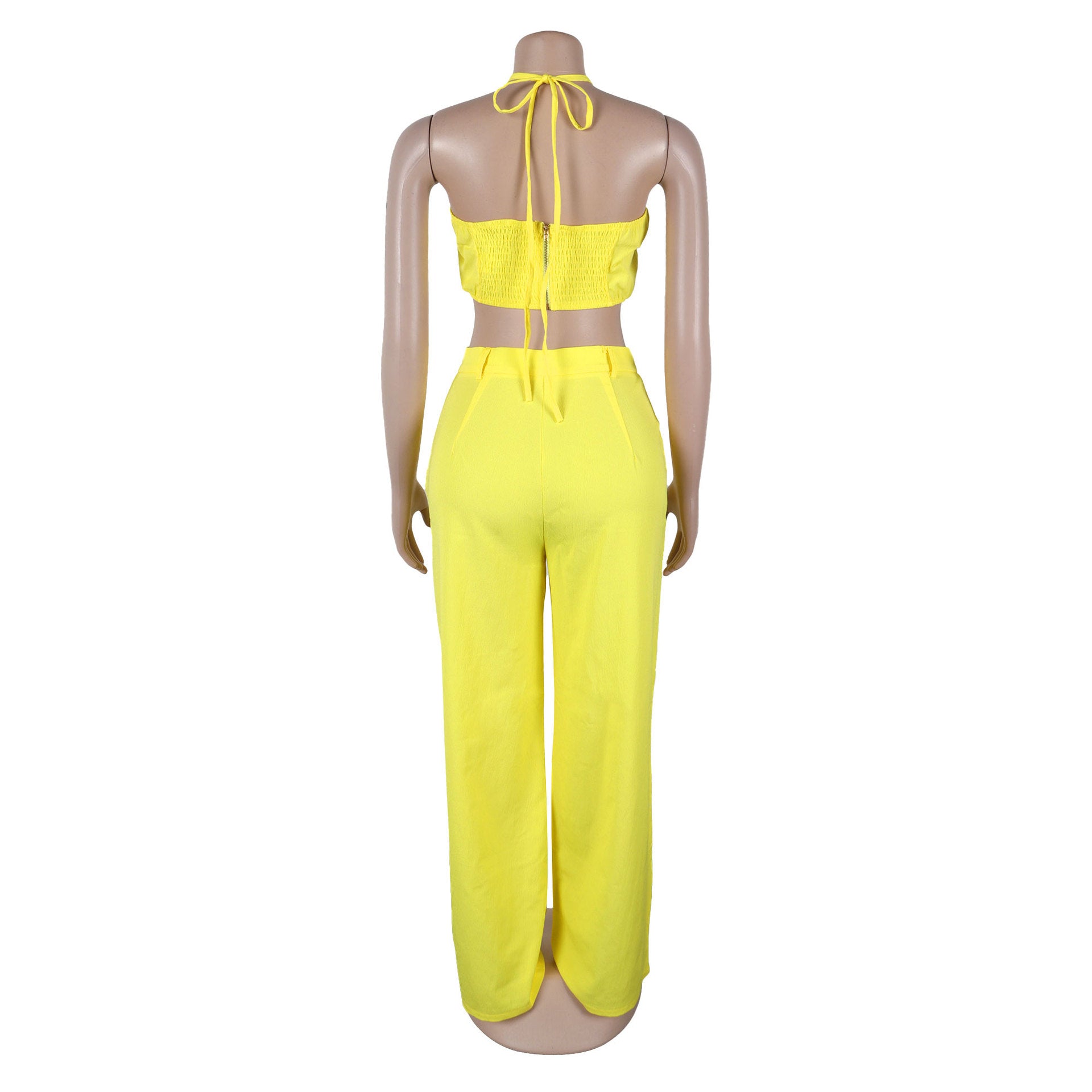 Women Sexy Top and Ripped Pants 2-piece Set 18