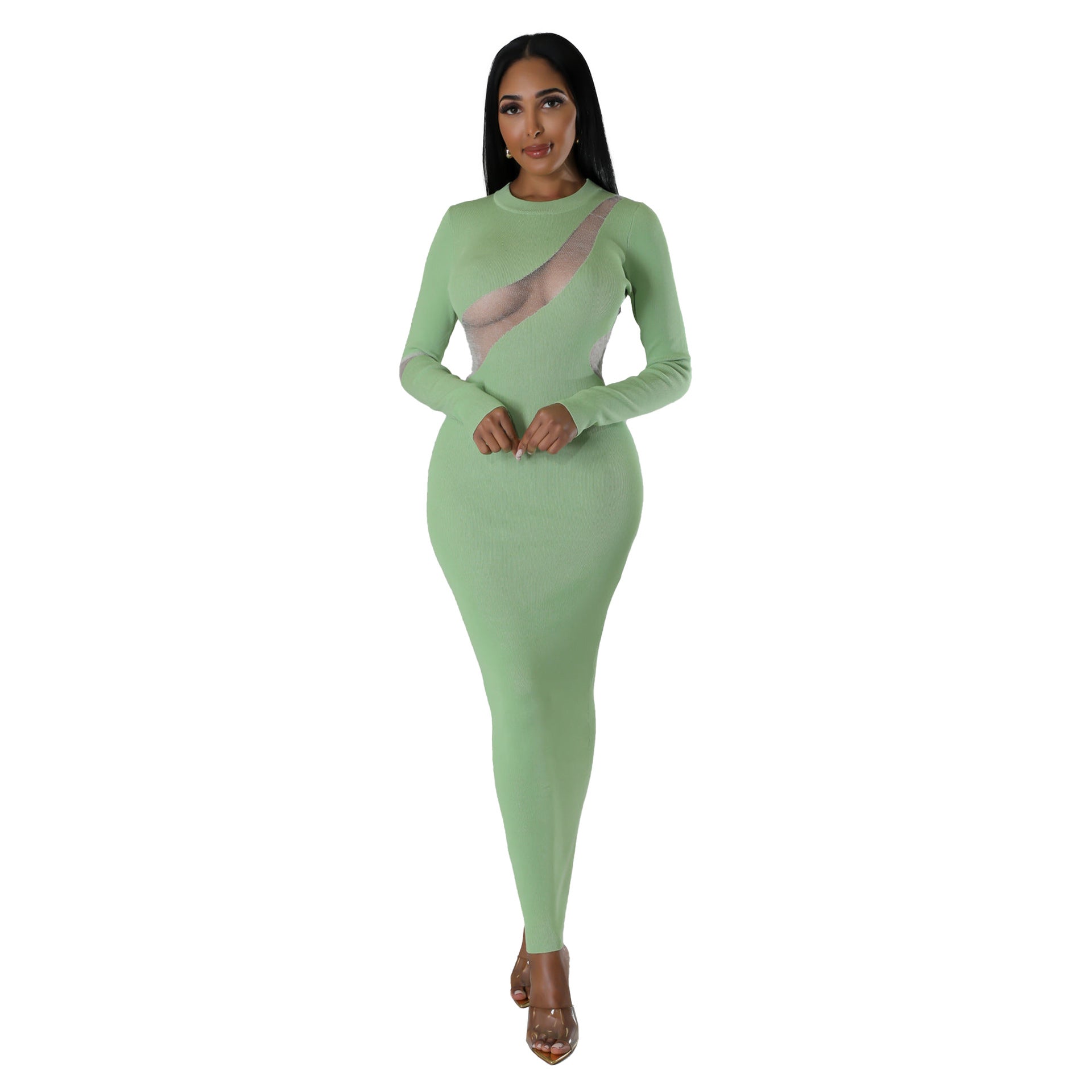 Sexy Slim Bodycon Mesh Dress Club Wear 12