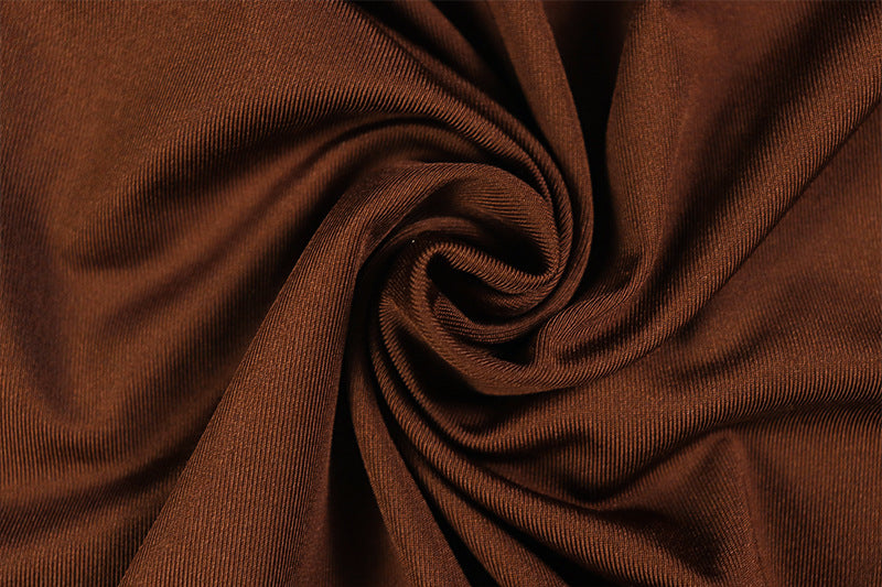 Women Slash Solid Pleated Elegant Turtleneck Long Sleeve Bodycon Dress 20