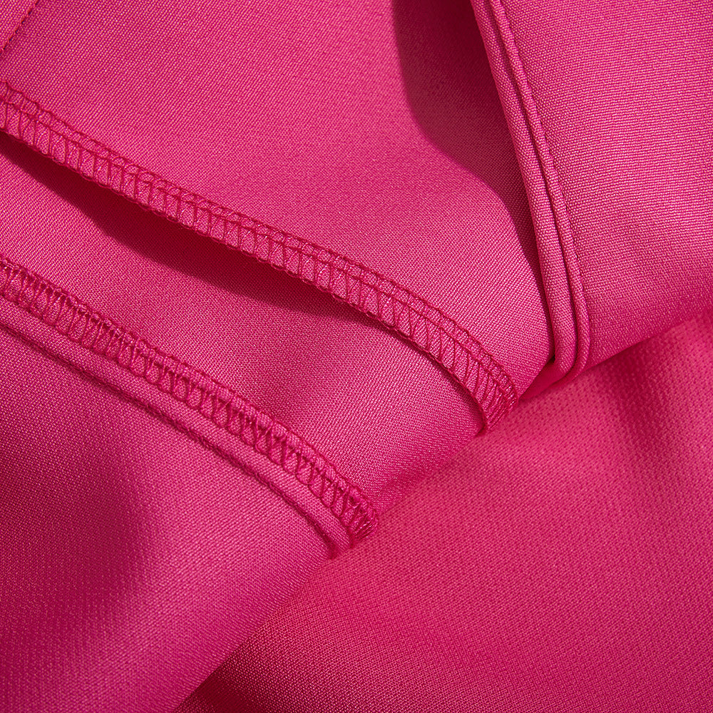 Spring Sexy See-Through Mesh Long Sleeve Double Breasted Slim Waist Chic Women Blazer Dress 34