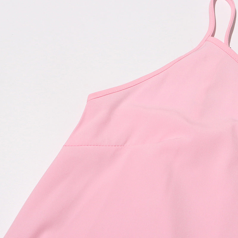 Women's Sleeveless Ruffle Chic Slim Waist Fashion Long Dress 35