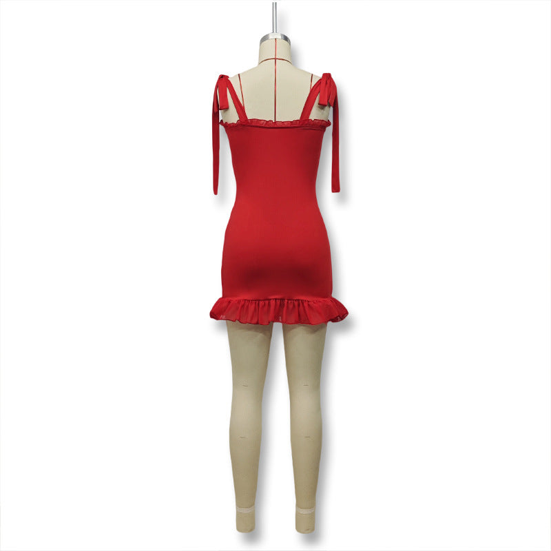 Women Sexy Off Shoulder Strapless Short Dress 14