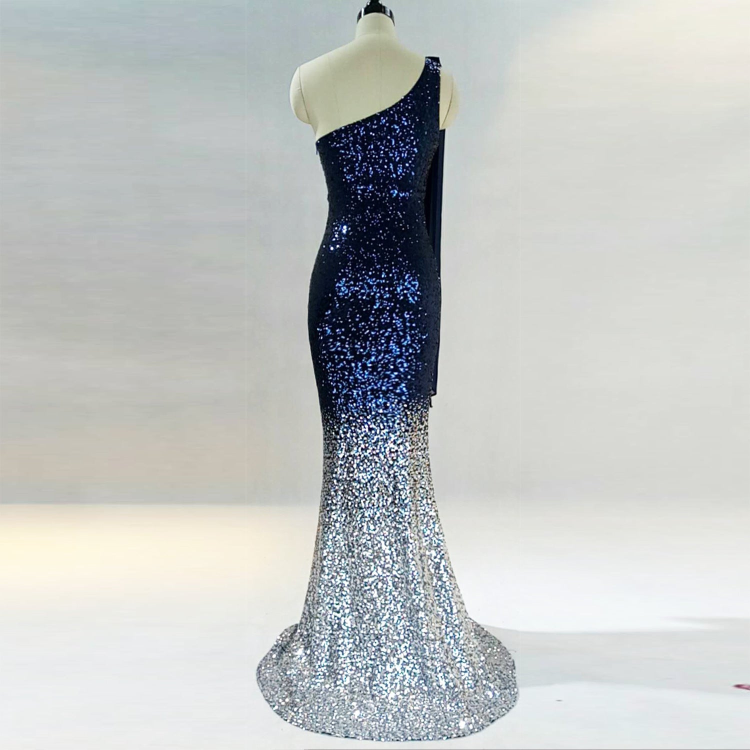 Women Gradient Sequins Formal Party Maxi Mermaid Evening Dress 24