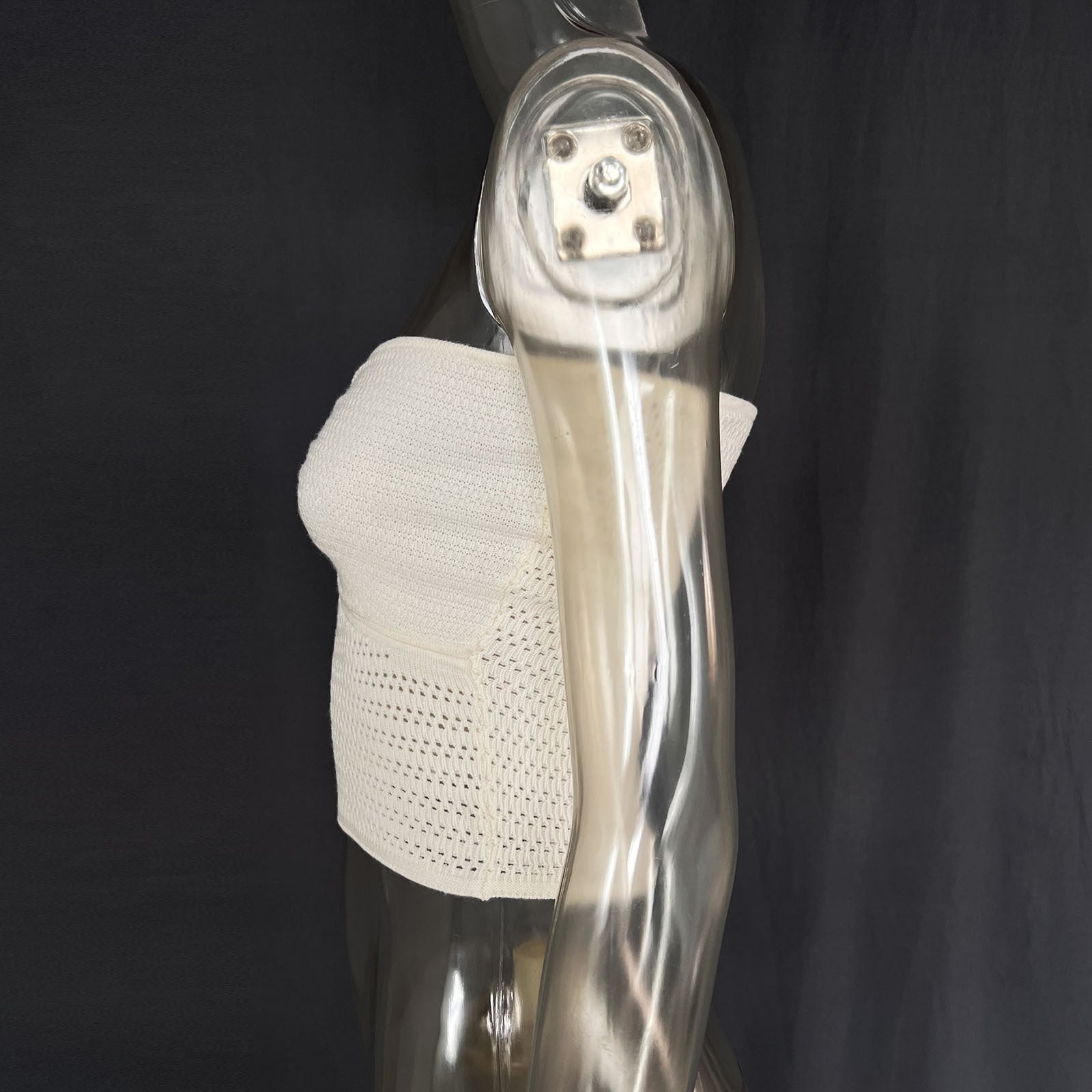 Spring Summer Women's Striped Sexy Hollow Strapless Knitting Vest 26