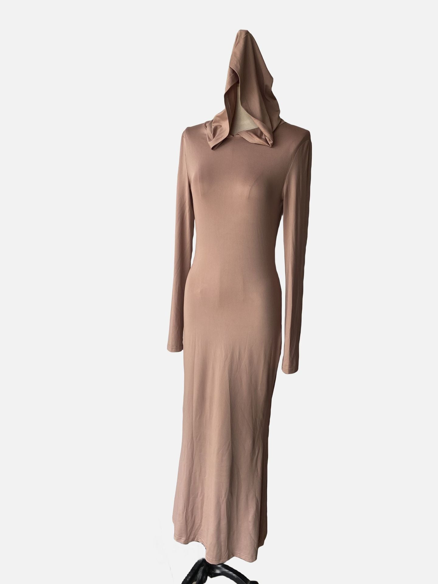 Women fall knitting hooded Bodycon dress 13