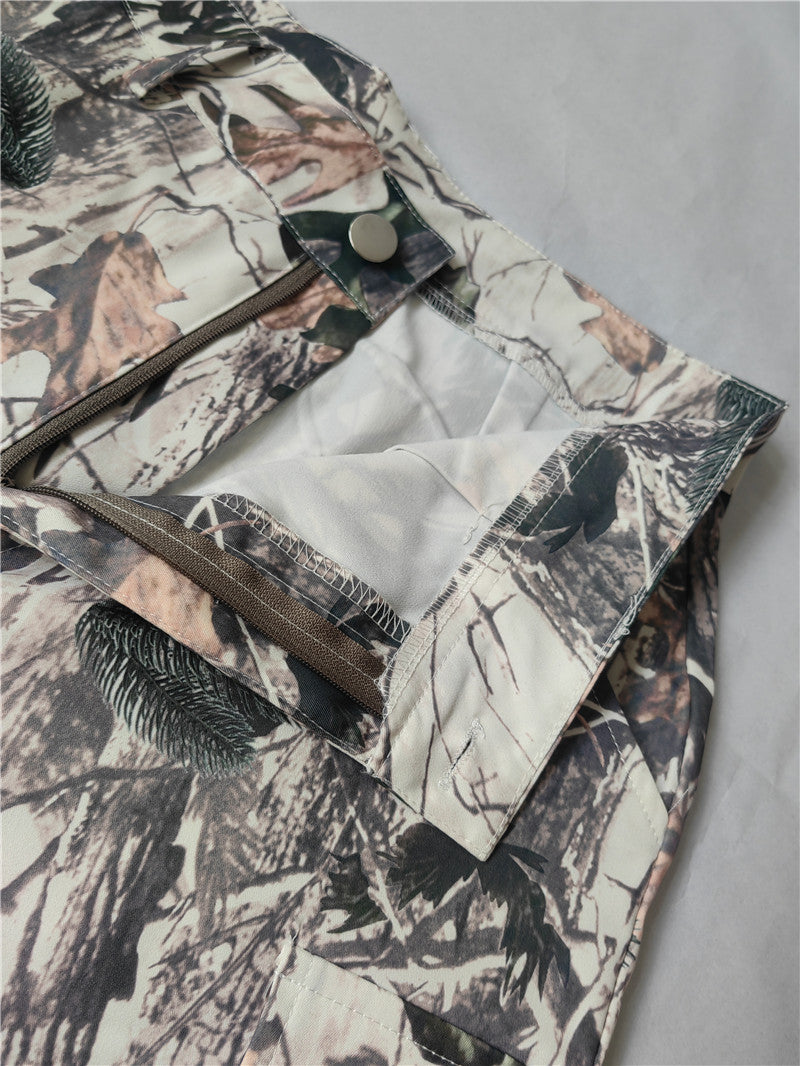 Women Summer Casual Loose Straight Leg High Waist Pocket Pant 13