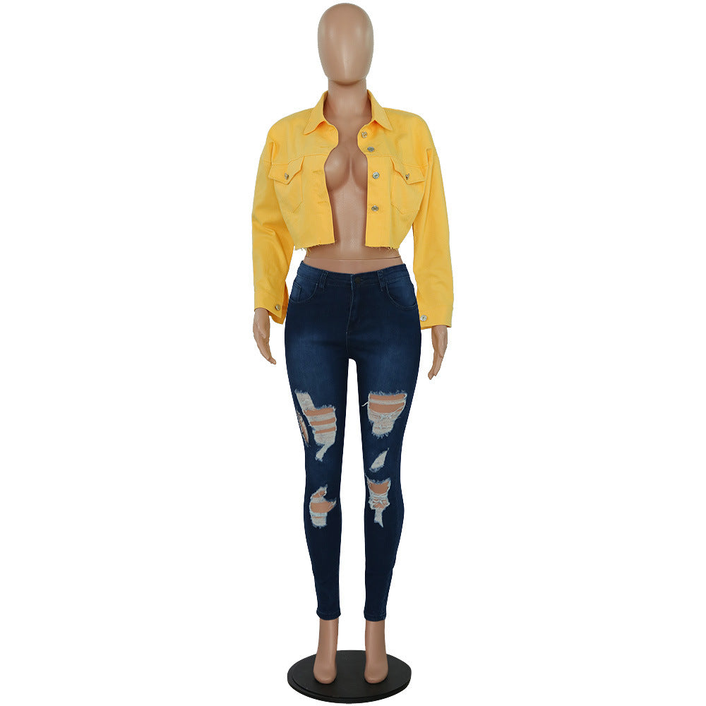 Women Fashion Denim Coat 18