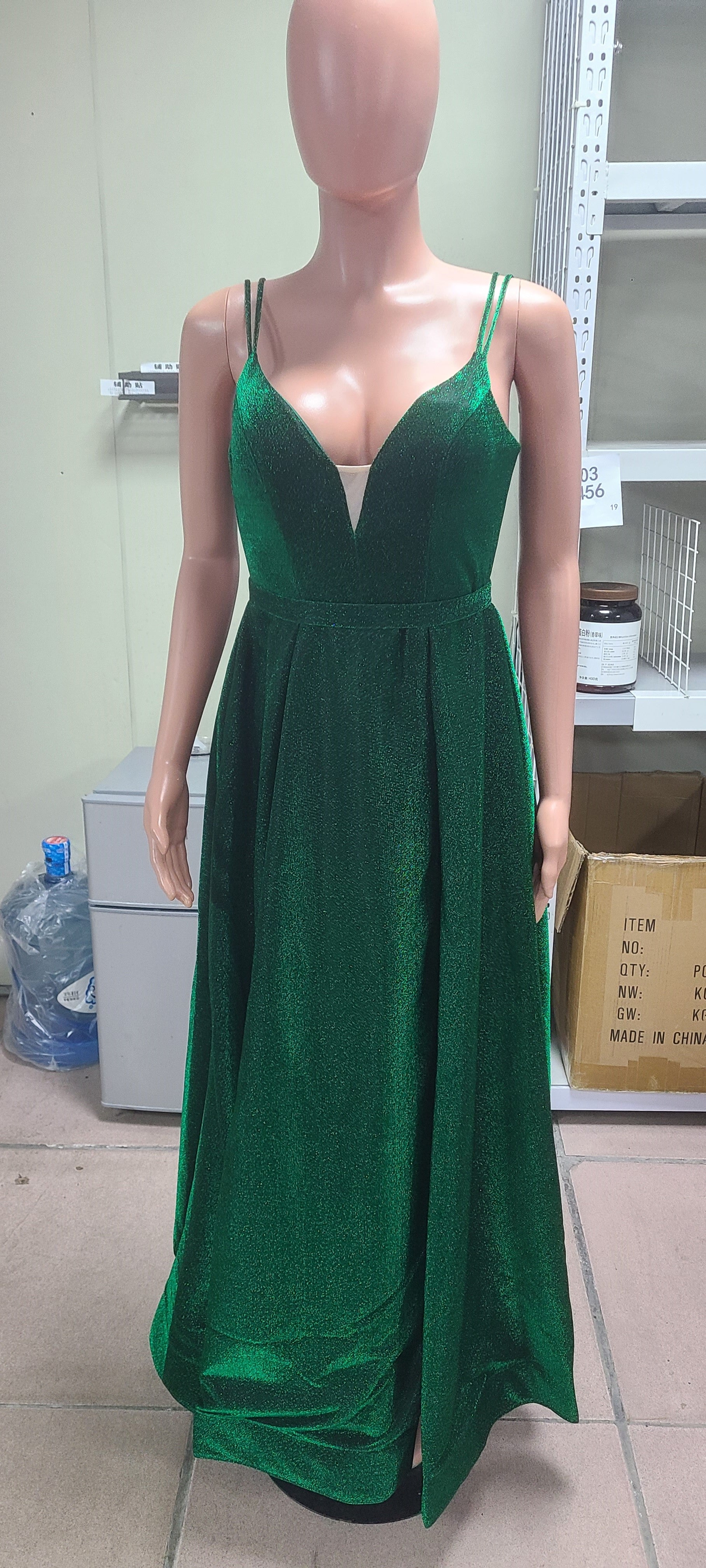 Women Formal Party V-Neck Sequined Strapless Party Bridesmaid Formal Party Evening Dress（Processing time need 3-6 days） 18