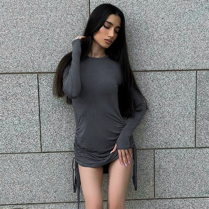 Women's Autumn And Winter Fashionable Long Sleeve Short Dress 7