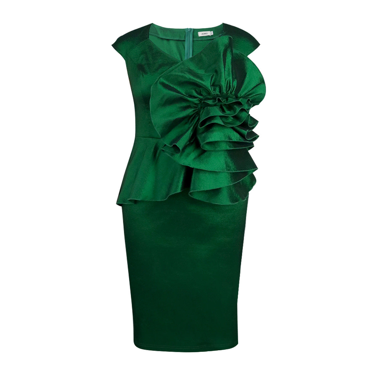 Flower Elegant V-Neck Sleeveless Formal Party Dress