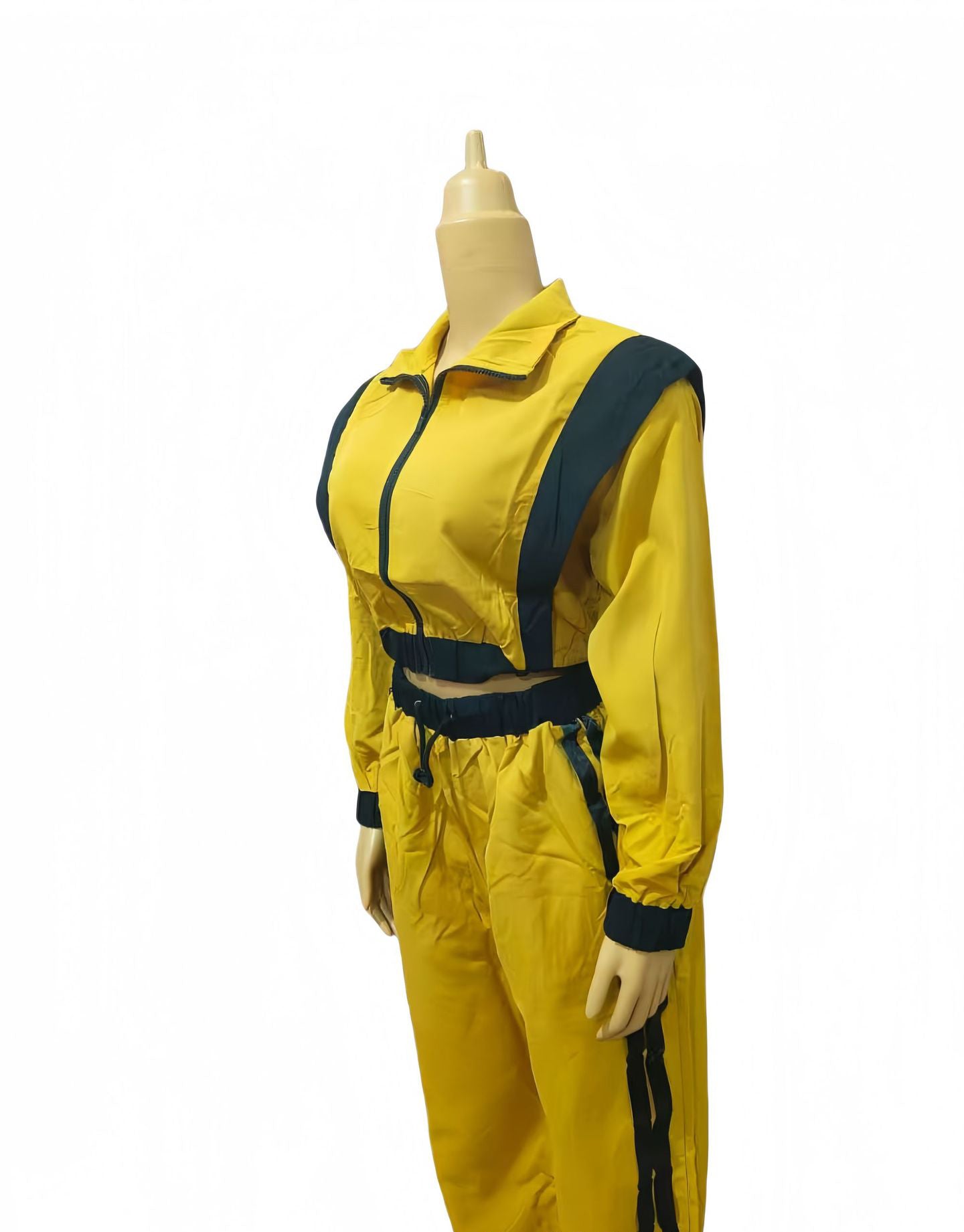 Women Contrast Color Casual Sleeveless Top and Wide Leg Pants Two-Piece Set 13