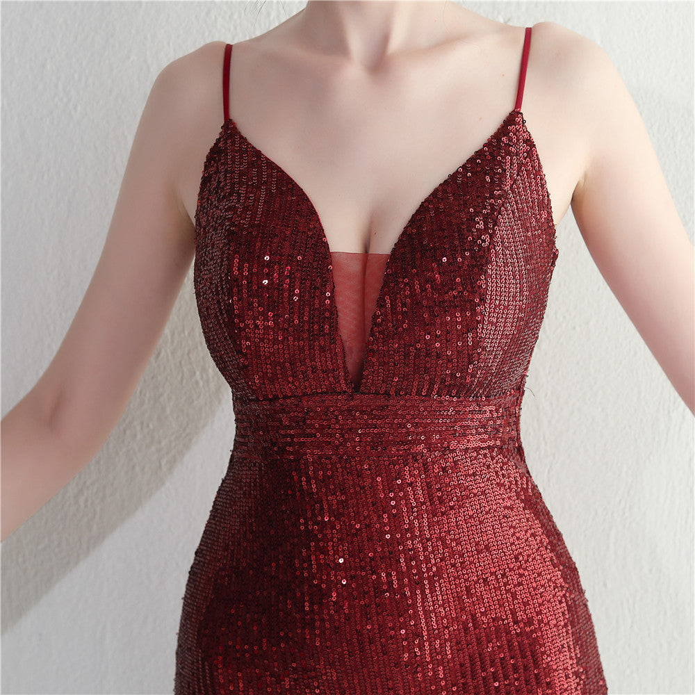 Beaded Sequins Camisole Bodycon Sexy Dress 28